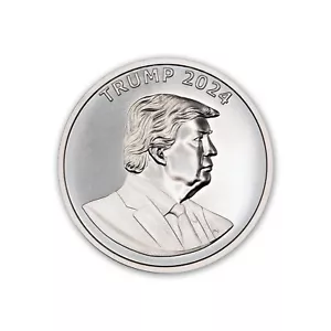 Donald Trump 2024 Save America Save The World 1 OZ ronda de plata fina .999 - Imagen 1 de 3