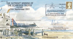 71st Anniv of The Outright Winning of the Schneider Signed by Martin Boothman - Picture 1 of 5