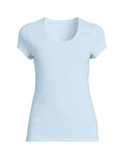 NO BOUNDARIES Women's XL (15-17) Short Sleeve Layering Scoop Tee Shirt • Blue - Picture 1 of 6