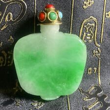  China,exquisite jade,pure manual carving,Jadeite jade , Snuff Bottle