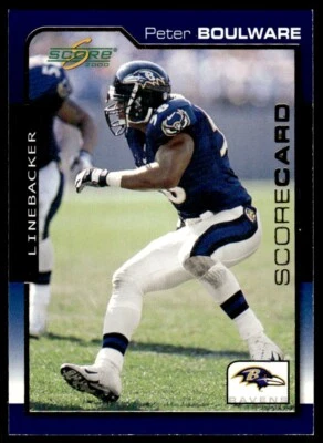 2000 Score Scorecard Peter Boulware /2000 Baltimore Ravens #12 - Image 1 of 2