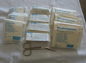 Verbandsmaterial: Verbandstücher, Verbandspäckchen, Schutzdecke Dreieckstücher - Bild 1 von 2