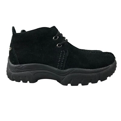 Roper Women's Size 5 Black Suede Split Toe Lace-Up Ankle Chukka Boots 21-602-421 - Image 1 of 4