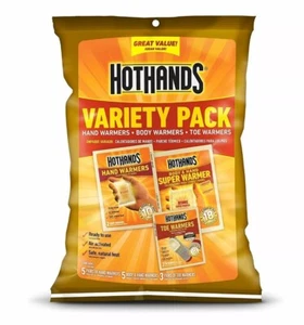 Hothands Variety Pack: Handwarmers, Body Warmers, & Toe Warmers, Up to 18 Hours - Picture 1 of 13