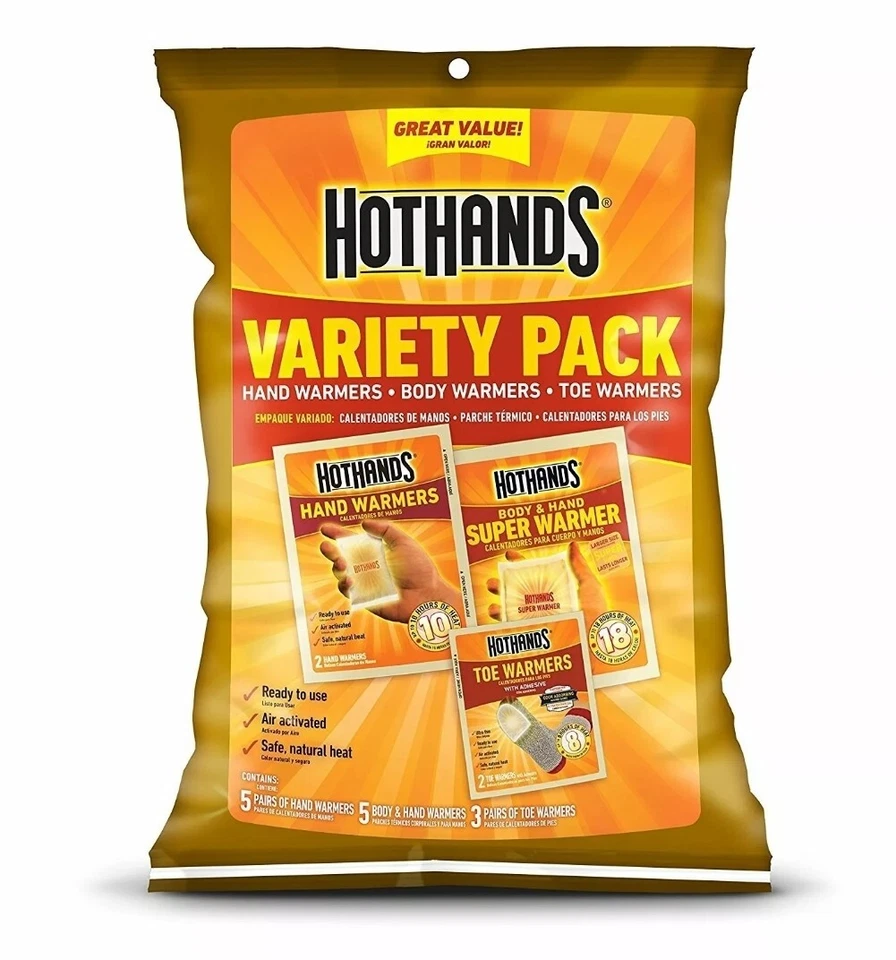 Hothands Variety Pack: Handwarmers, Body Warmers, & Toe Warmers, Up to 18 Hours - Image 1 of 4