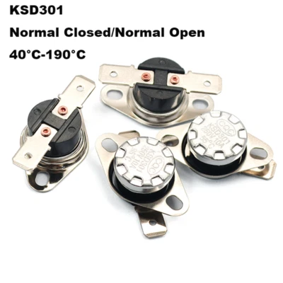 KSD301 Interruttore Termico Interruttore Temperatura Chiusura Apri 40°C-190°C Termostato - Immagine 1 di 4