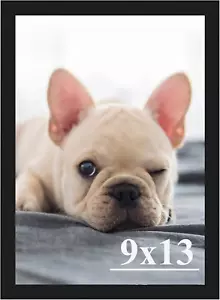9X13 Picture Frame, Wall Gallery Black Photo Frames, Stable and Sturdy Frame wit - Picture 1 of 11
