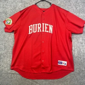 Vintage Majestic MLB Trikot Herren 3X Rot USA Made Burien Washington 17 Pony - Bild 1 von 8