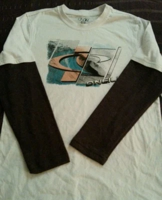  O'Neill Spectrum White Casual Long Sleeve T-shirt size Large 14/16 NWT - Image 1 of 4