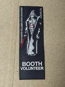 Parche raro Star Wars Darth Vader Booth Volunteer Celebration Anaheim 2015 - Imagen 1 de 2