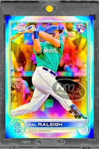 Cal Raleigh RARE ROOKIE REFRACTOR INVESTMENT CARD SSP TOPPS CHROME NON AUTO MINT - Bild 1 von 3