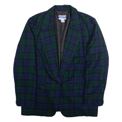 PENDLETON Mens Blazer Jacket Blue Wool Plaid L - Image 1 of 4