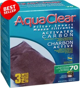 Aquaclear 70 Aktivkohleeinsätze Aquarium Filtermedien 3er Pack A1386 weiß - Bild 1 von 4