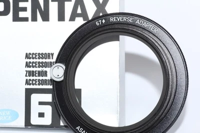 [几乎未使用带盒]宾得 6x7 反向适配器适用于 67 毫米滤镜螺纹镜头 — 第 1/4 张图片