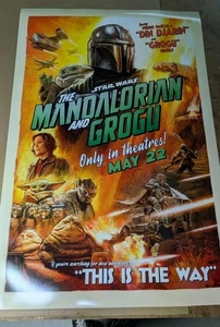 Póster original de la película Star Wars: The Mandalorian & Grogu DS 27x40 2026 Disney - Imagen 1 de 1