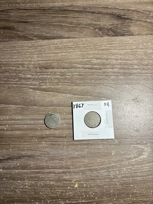 Lot Of 2 Shield Nickels. See Pics And Ask Questions! Thanks! - Image 1 of 2