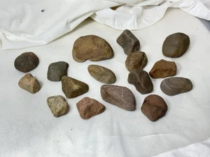 16x Indianer Paleo Stein Werkzeuge Adze Schaber Schleifen vor 1600 Artefakte - Bild 1 von 19