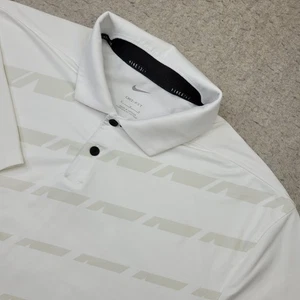 Nike Golf Dri Fit Poloshirt Herren M Weiß Kurzarm Performance DA2955-100 - Bild 1 von 11
