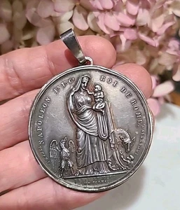 Raro Colgante Moneda Medalla Napoleón Josefina 1811 Plata Joyería Patrimonial  - Imagen 1 de 10