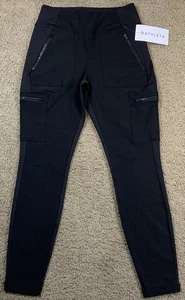 Athleta Womens Sz 6 Black Headlands Hybrid Cargo Tight Leggings Yoga Workout Gym - Picture 1 of 9