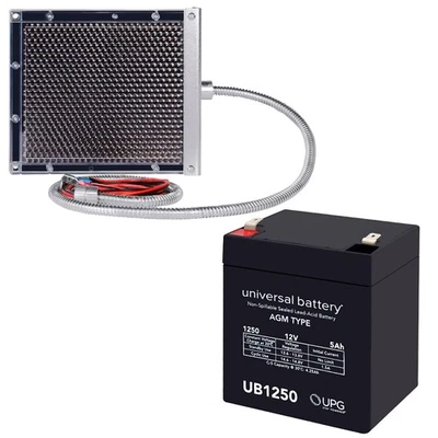Batería UPG UB1250 12V 5AH SLA F1 Reemplaza CSB UP-UB1220P + 12V Panel Solar Foto 1 de 4
