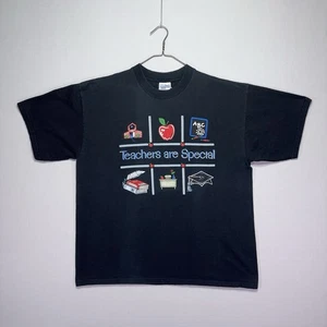 VTG Teachers Are Special Shirt - Learning Educator - Black - Mens XL - Picture 1 of 5