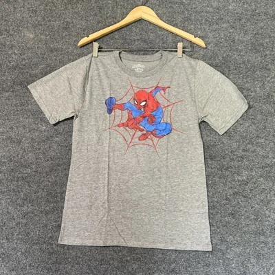 Spiderman Shirt Kids 14-16 Red Amazing Spider-Man Short Sleeve Tee Boys - Image 1 of 4