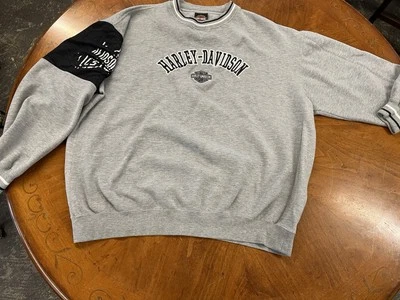 Vintage Harley Davidson Crewneck Size 2XL Grey - Image 1 of 4