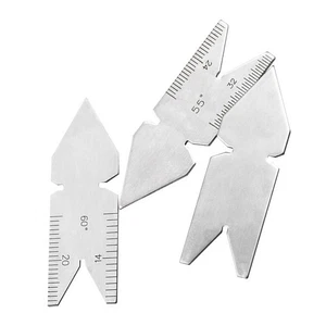 Essential 3Pcs Center Gauge Set for Accurate 55 60 Degree Measurements - Picture 1 of 9