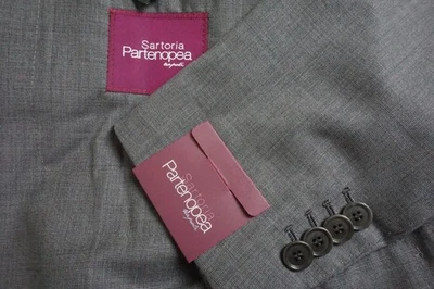 Sartoria Partenopea Gray S120s Silk Blend Sport Coat 38R New - Image 1 of 4