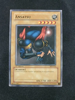 Lightly Played Ansatsu - SDY-016 - Common - 1st Edition - YuGiOh - LP - Image 1 of 4