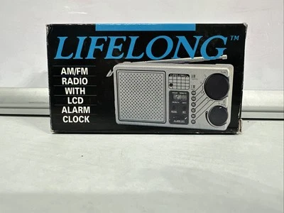 LIFELONG AM/FM RADIO WITH LCD ALARM CLOCK ~ Model 845 VTG (Clock Not Working) - Image 1 of 4