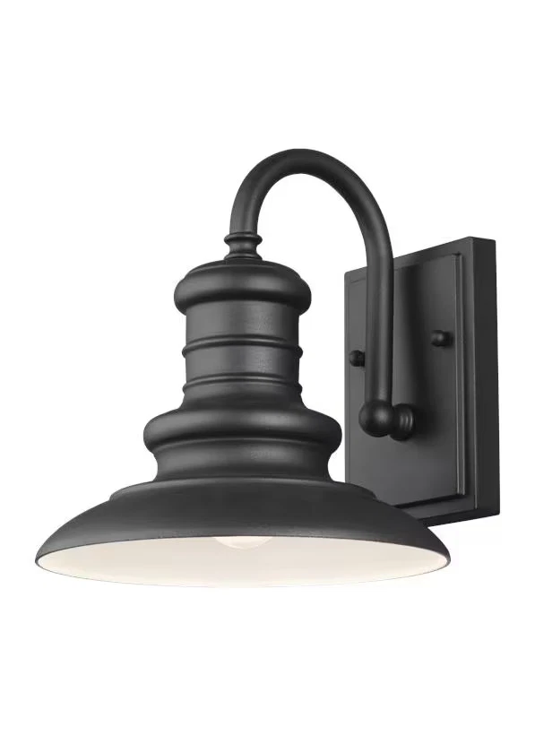 Redding Station Outdoor Wall Light in Textured Black - Image 1 of 1