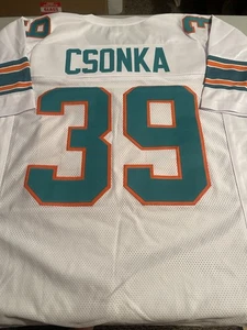 LARRY CSONKA #39 SEWN STITCHED ROAD White JERSEY SIZE XLG HOF 1987 SB VIII MVP - Picture 1 of 2