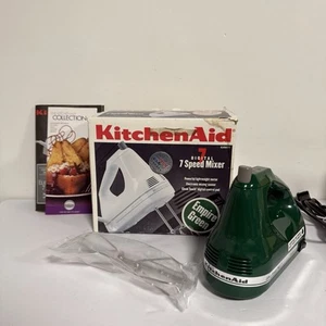 KitchenAid 7 Speed Digital Mixer Empire Green Hand Held Mixer KHM7T  **RARE** - Picture 1 of 20