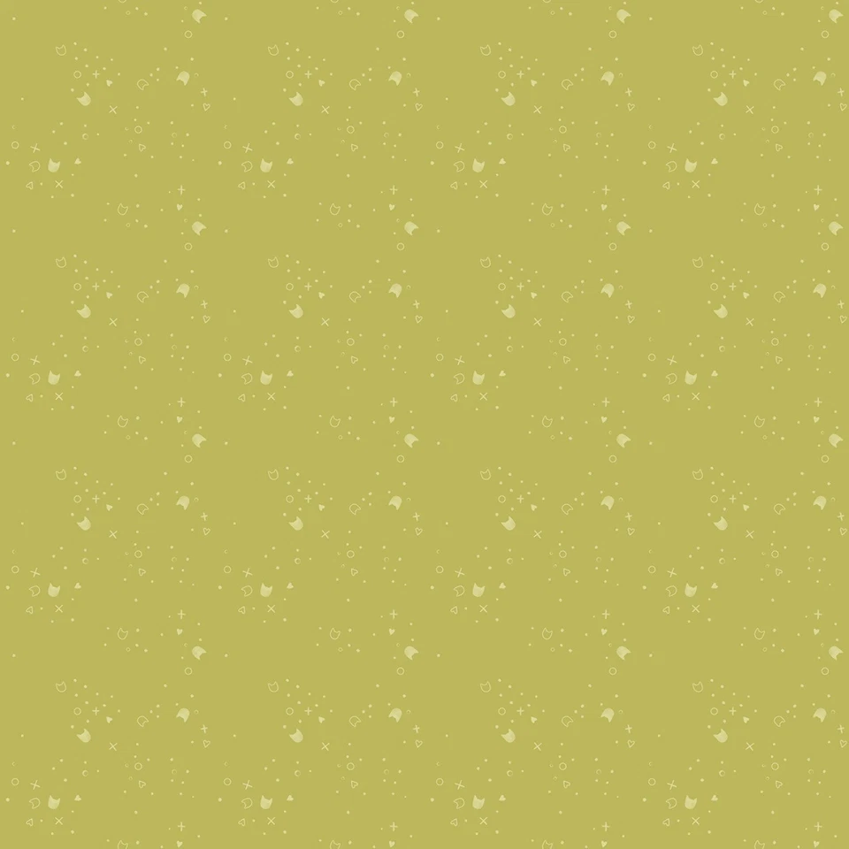 Dear Stella Kitty Litter de Pammie Jane Collection ST DPJ3000 algodón oliva Foto 1 de 1