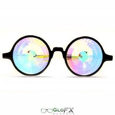 GloFX Wormhole Kaleidoscope Glasses Clear Center - Made In The USA Fast Shipping