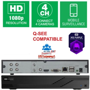 TVT 4 Canales DVR 4CH Reemplazo QTH43-1 1080p BNC DVR Grabadora Analógica HD 1TB - Imagen 1 de 7