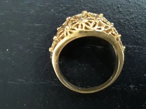 Size 9.5 Gold Plated Ring - Picture 1 of 8