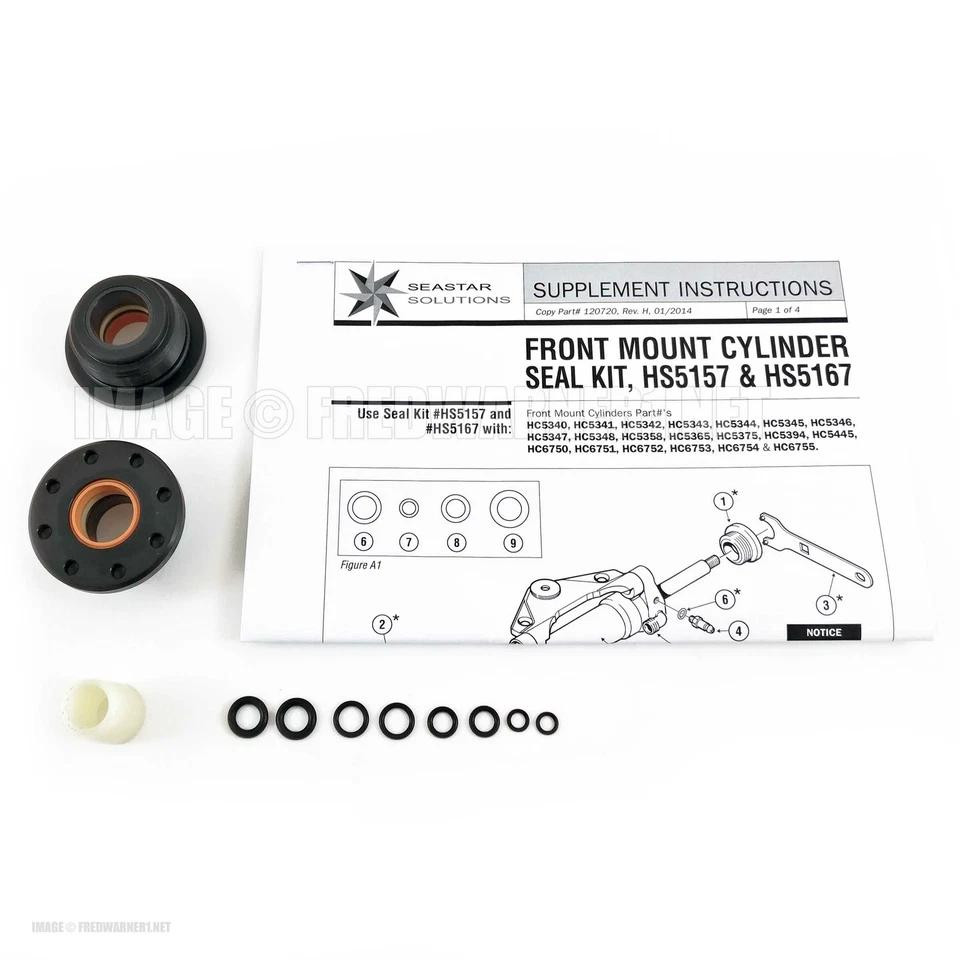 Teleflex HS5167 Hydraulic Steering Cylinder Seal Kit
