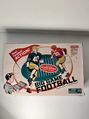 Винтажная жестяная футбольная игра Schylling Big Game Football Classic новая из старых запасов - Изображение 1 из 4