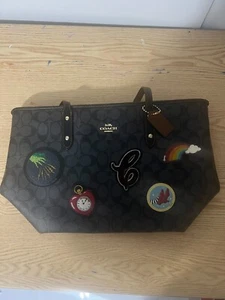 Coach Limited Edition Wizard of Oz Signature City Reißverschluss Patches Tragetasche! NEU! - Bild 1 von 6