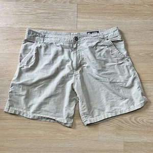 Pantalones Cortos Kuhl Para Hombres Caqui Talla 40 Clásicos Algodón Mezcla Nylon 8” Exterior - Imagen 1 de 13