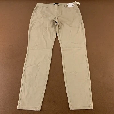 Pantalones de uniforme Aero para mujer talla 10L caqui elásticos tiro alto pierna ajustada nuevos con etiquetas Foto 1 de 4