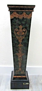 Castilian Imports Tall Gold Urn Drape Rope Green Pedestal Plant Stand Item 5602 - Picture 1 of 14