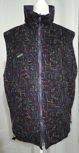 Columbia Damen Weste Wende Gr. M Lila Multi Fleece Nylon Geometrisch  - Bild 1 von 9