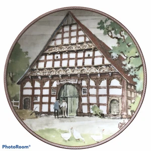 Konigszelt Bayern DEUTCHES FACHWERK 1985 Westfalenhaus Aus Delbruck Plate - Picture 1 of 2