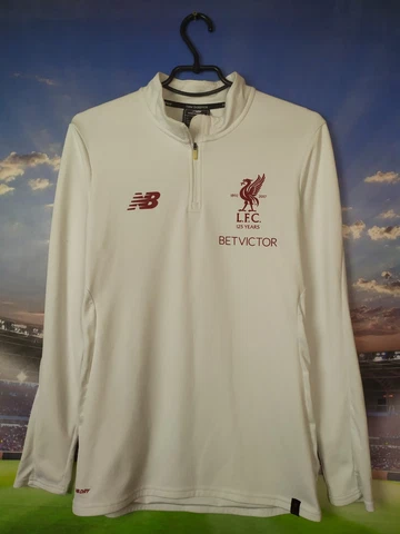 Liverpool Training Jacket Long Sleeve White New Balance Mens Size S Cover