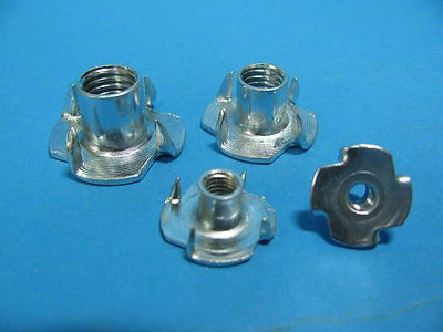 Einschlagmuttern Verzinkt mit 4 Spitzen M4 M5 M6 M8 M10 - Bild 1 von 3