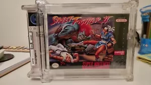 Street fighter 2 SNES 1992 First Print NTSC 9.2 A Sealed VGA WATA Graded - Picture 1 of 7